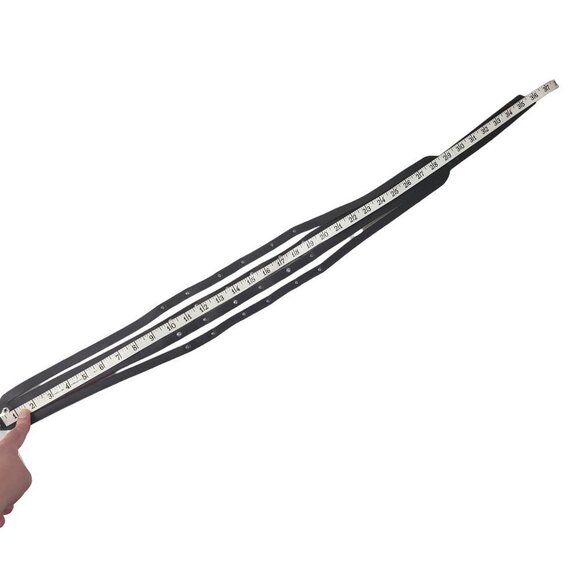 Apple Acc of NY Leather Corset Belt Apocalypse Avant Garde Brutalist Fits 29-34" - Picture 4 of 10